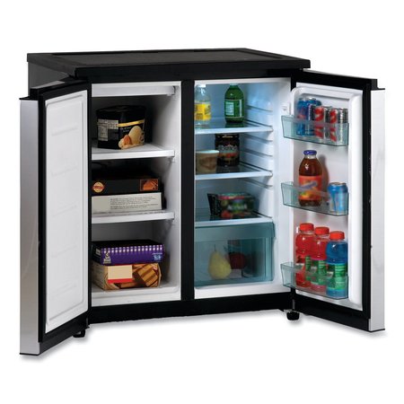 Avanti 5.5 CF Side by Side Refrigerator/Freezer, Black/Stainless Steel RMS551SS
